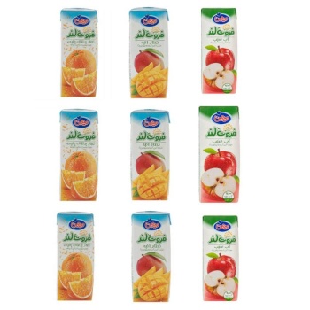  پرتقال و انبه و سیب قرمز میهن - 200 میلی لیتر بسته 9 عددی6327e7be5878344260